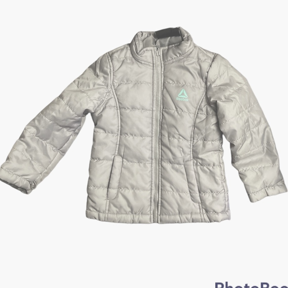 Nice Lightweight Girl’s Reebok Grey Zipper Jacket